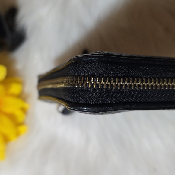 Kate Spade Black Chester Pebbled Leather Tassel Zip Around Continental Wallet - Picture 7 of 13